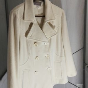 Womens Wool Peacoat by Croft & Barrow Size L
